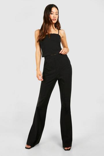 Tall Bengaline Stretch Fit And Flare Trouser black