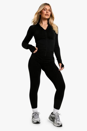 Premium Sculpt Seamless Bum Scrunch Legging black