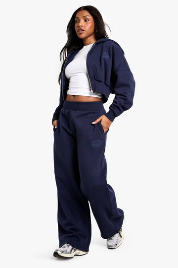 Dsgn Studio Sport Bubble Print Straight Leg Sweatpant navy