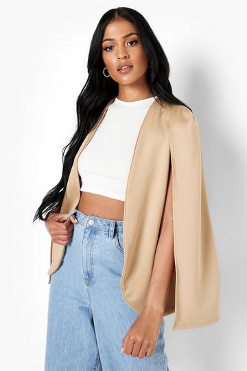 Tall Cape Blazer stone