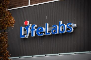 A LifeLabs sign in North Vancouver, B.C.