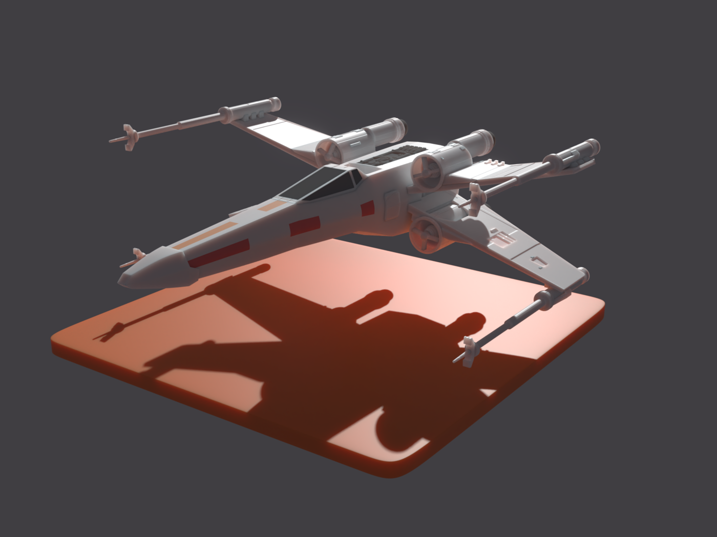 Toy looking X-Wing