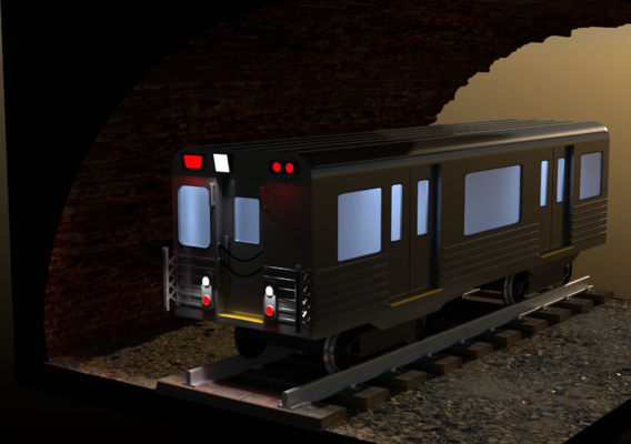 NYC styled subway train