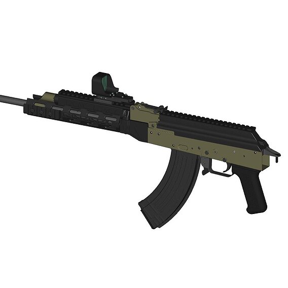 AKM costume model CAD Full Assembly