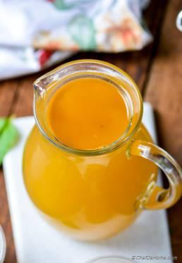 Homemade Vegetable Stock in Pressure Cooker