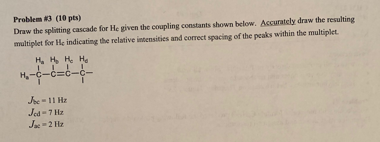 Solved Draw the splitting cascade for Hc given the coupling | Chegg.com