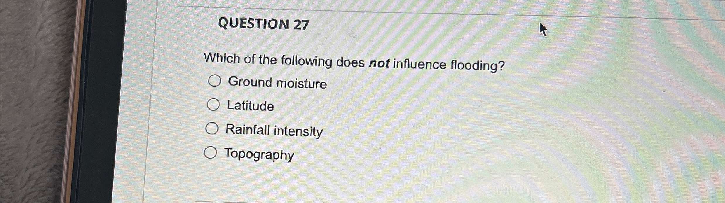 Solved QUESTION 27Which of the following does not influence | Chegg.com