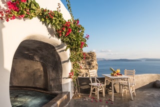 Executive suite with cave plunge pool at Andronis Boutique Hotel Santorini