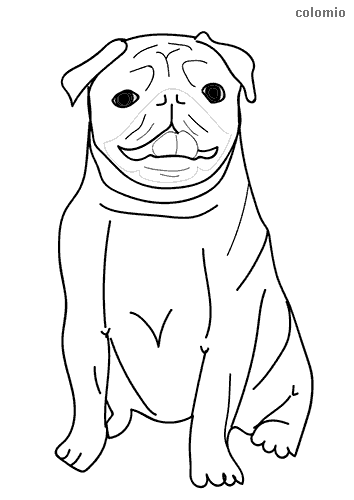 Dogs coloring pages » Free & Printable » Dog coloring sheets - Page 2