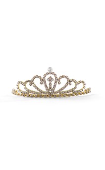 Click for more information about Gold Rhinestone Tiara