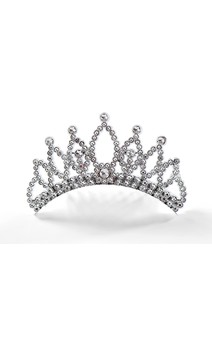 Click for more information about Silver Faux Rhinestone Tiara