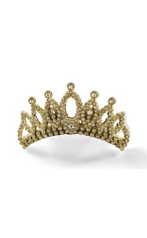 Click for more information about Gold Faux Rhinestone Tiara