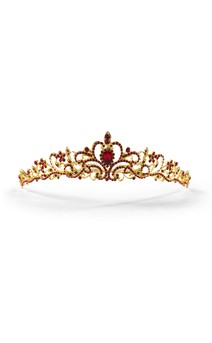 Click for more information about Red Rhinestone Tiara