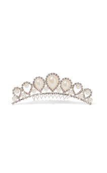 Click for more information about Pearl Rhinestone Tiara