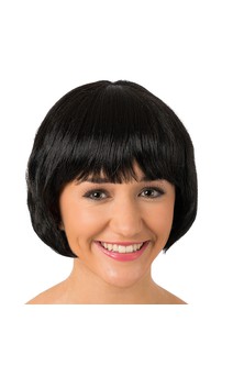 Click for more information about Black Bob Wig