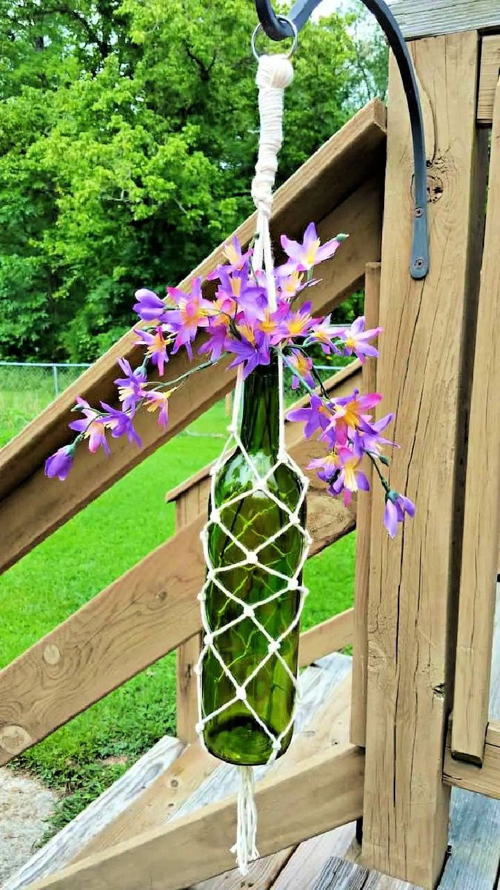 DIY Macrame Wine Bottle Hanger