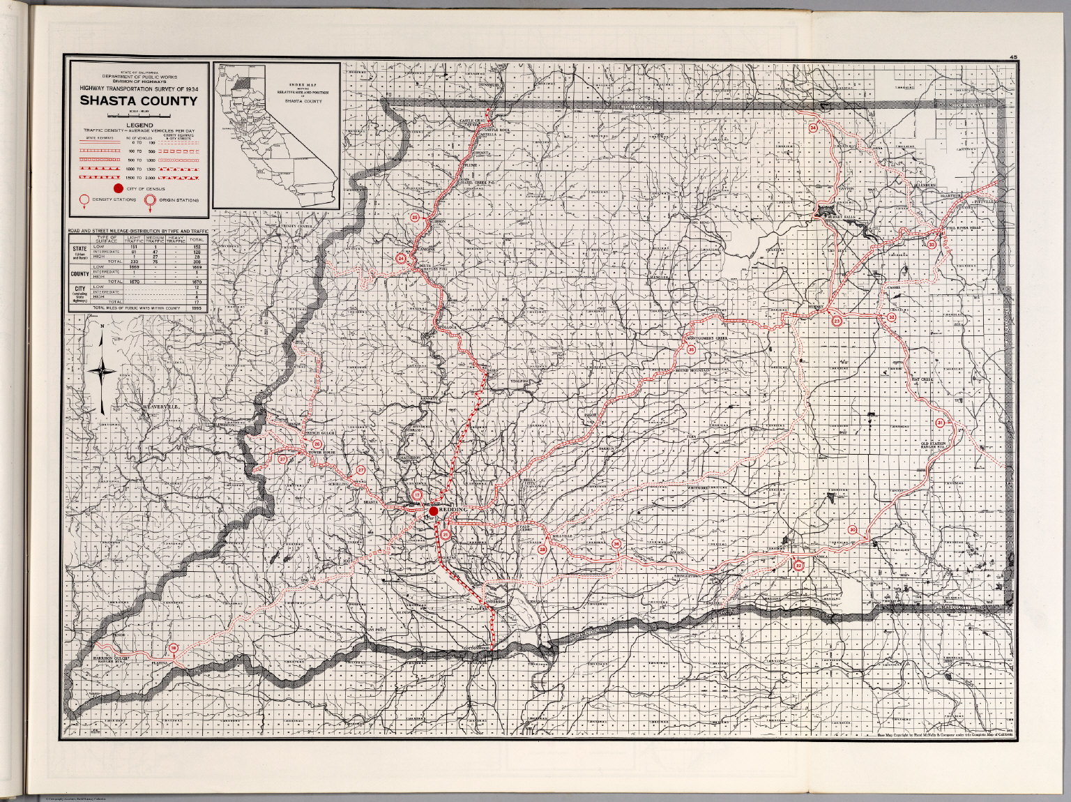 Old Map Of Shasta County Vintage Shasta Map Antique Map Etsy | My XXX ...