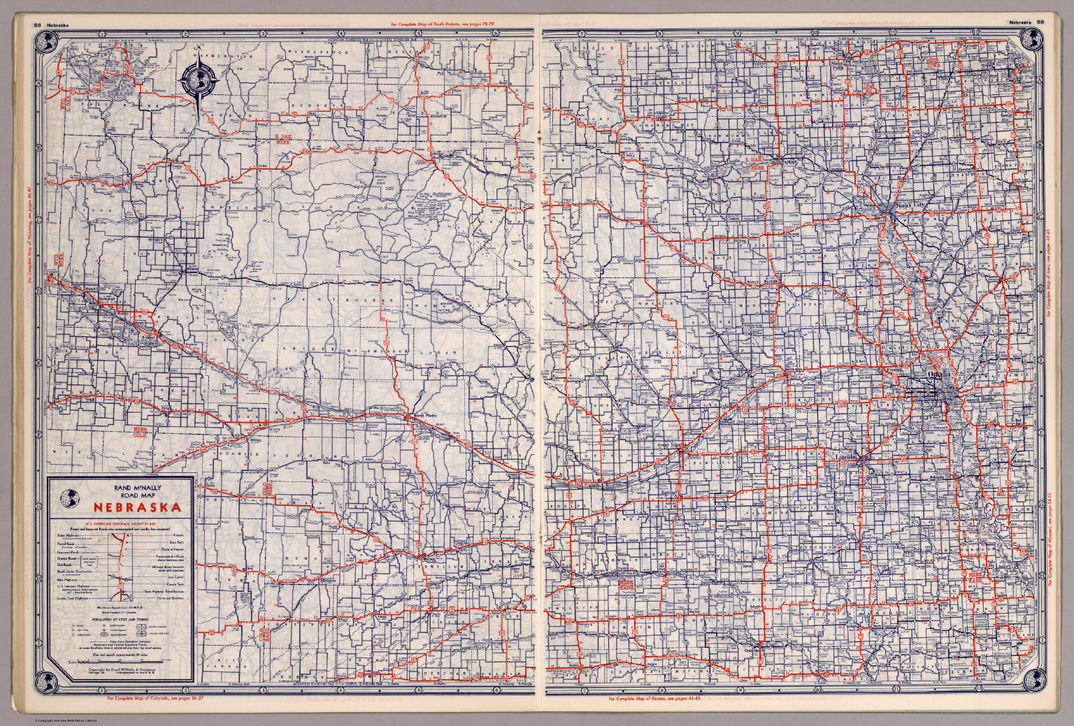 Road Map Of Nebraska | Color 2018