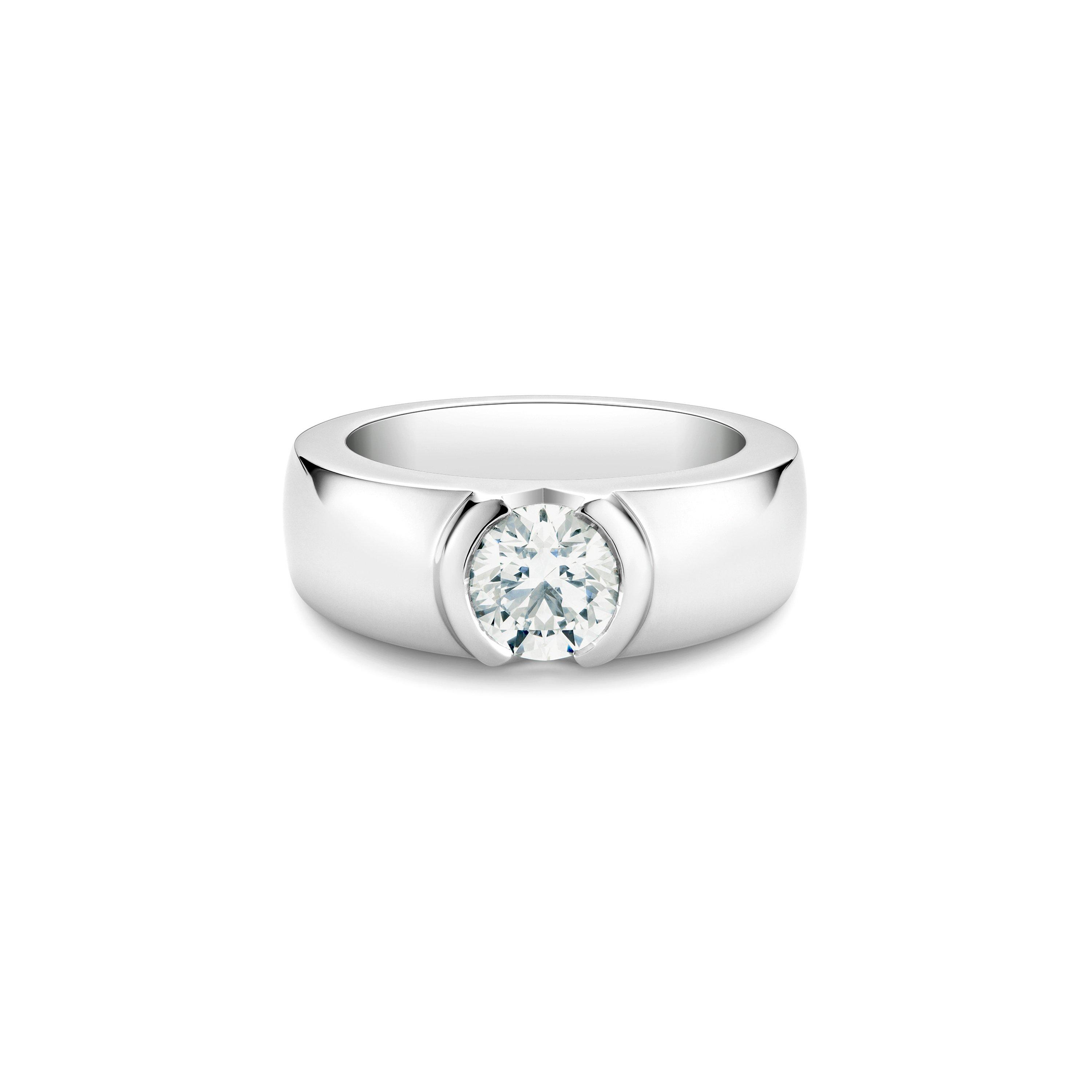 Solitaire Statement diamant taille brillant, image 1