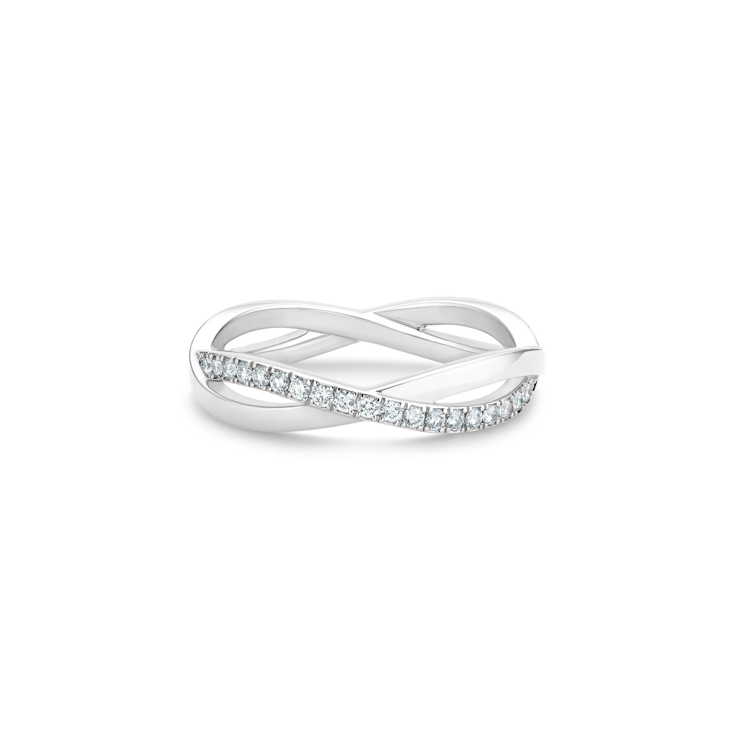 Alliance Infinity Semi-Pavée en Or Blanc, image 1