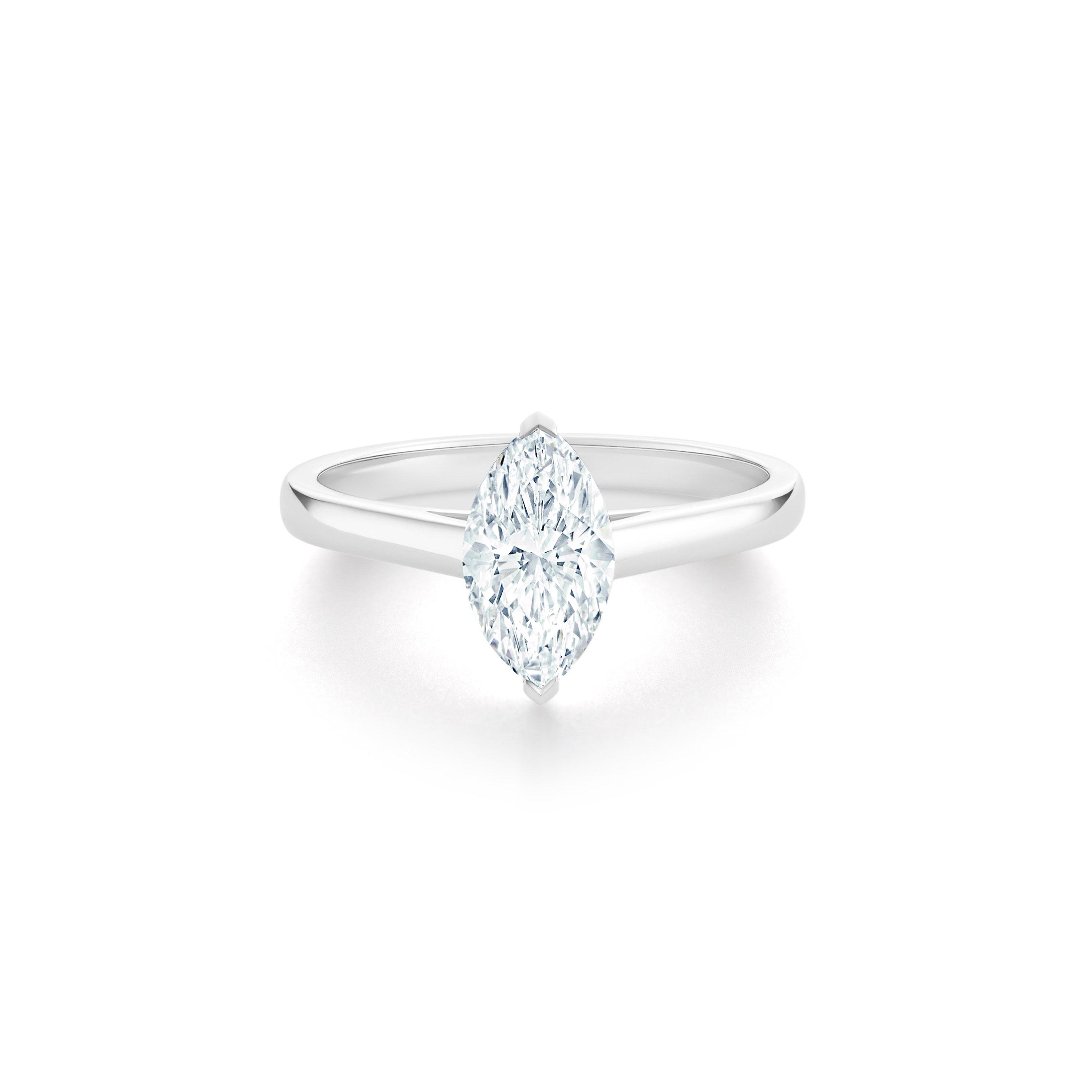 Solitaire DB Classic Diamant Taille Marquise, image 1