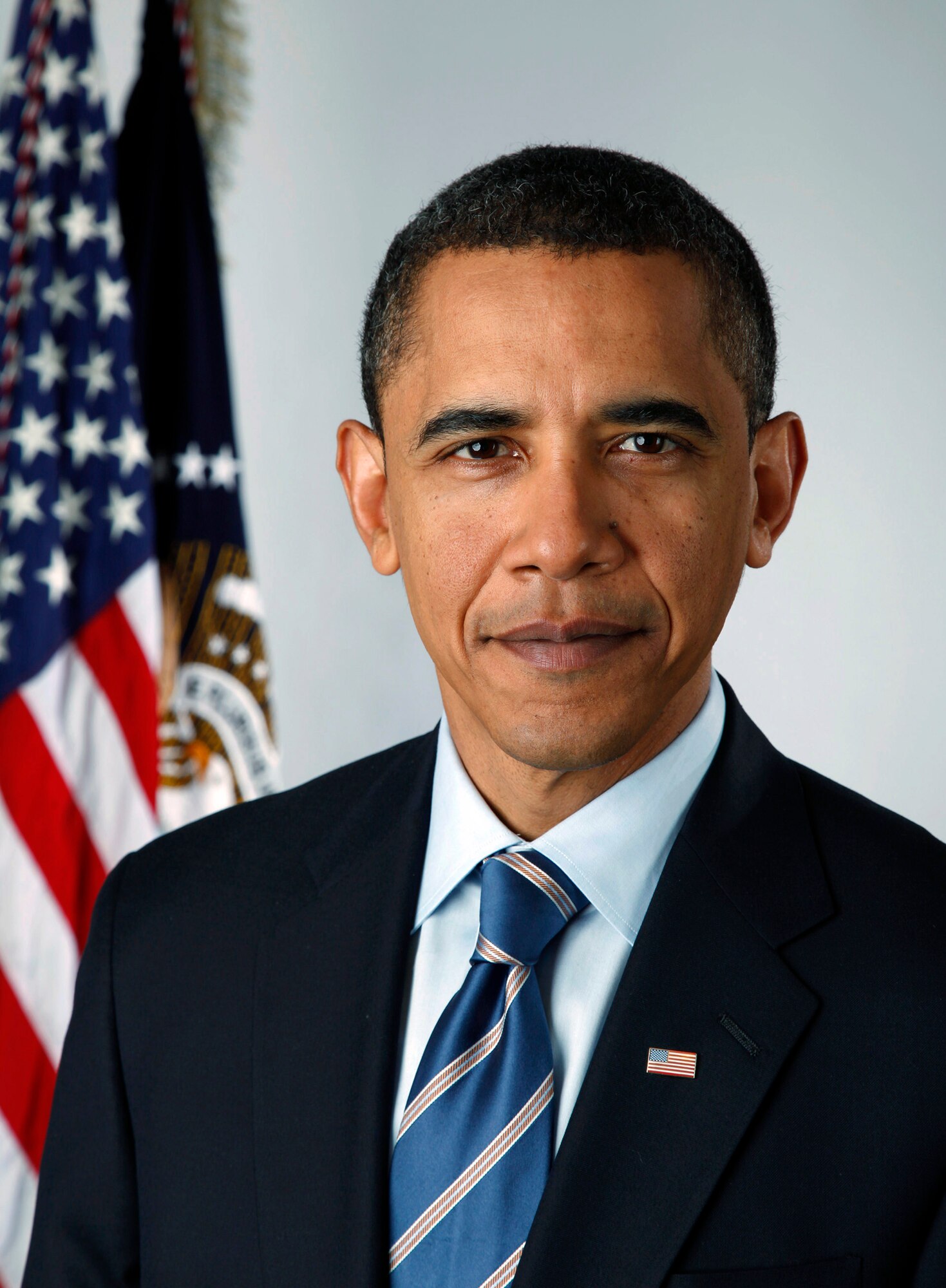 The official portrait of President Barack Obama has been released by the White House. He is the 44th president of the United States and took office Jan. 20 in Washington, D.C. (White House  photo/Pete Souza)

