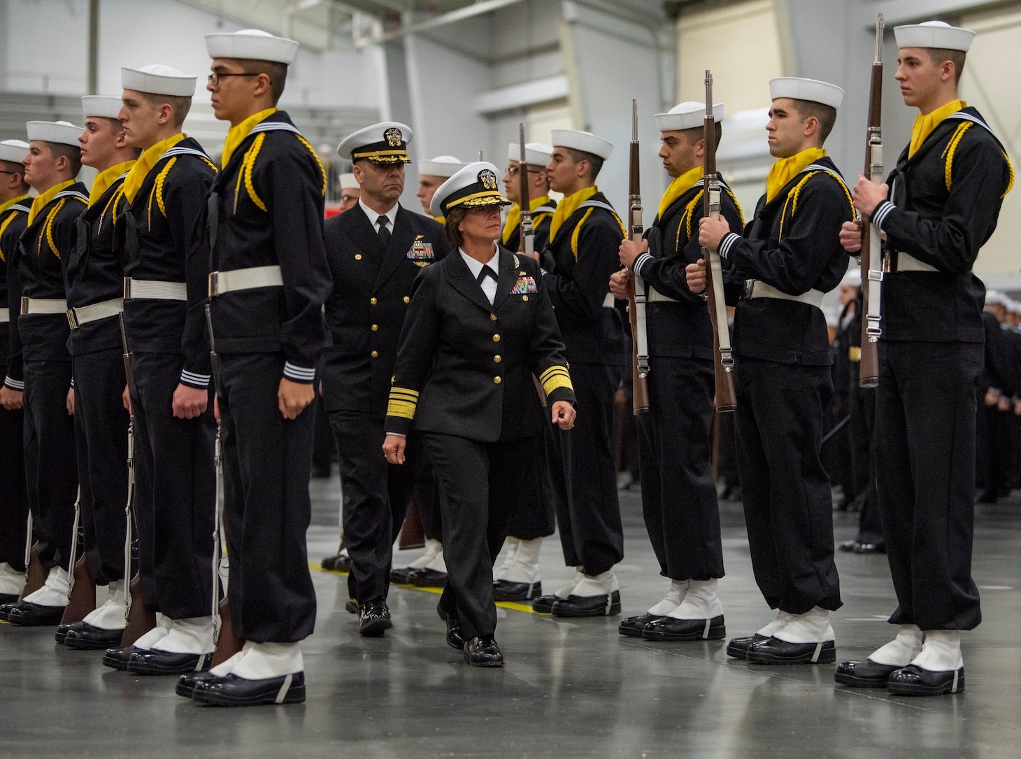 U.S. 6th Fleet Commander Reviews Navy Basic Training Graduation > U.S