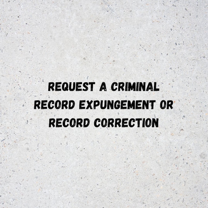 Expungement request