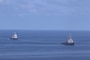 U.S. CENTRAL COMMAND AREA OF RESPONSIBILITY (Oct. 18, 2024) The U.S. Navy Arleigh Burke-class guided-missile destroyer USS O’Kane (DDG 77) and the Italian Navy Thaon di Revel-class Multipurpose Combat Ship ITS Raimondo Montecuccoli (P 432) sail alongside each other in the U.S. Central Command area of responsibility. (Official U.S. Navy photo)