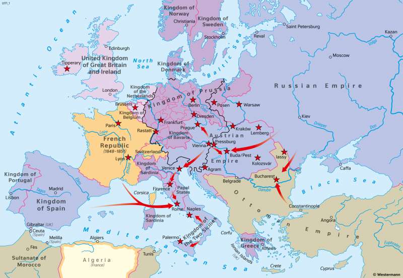 Diercke Weltatlas - Kartenansicht - Europe - Revolution and Reaction ...