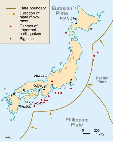 Maps - Plate tectonics, volcanism and earthquakes - Diercke ...