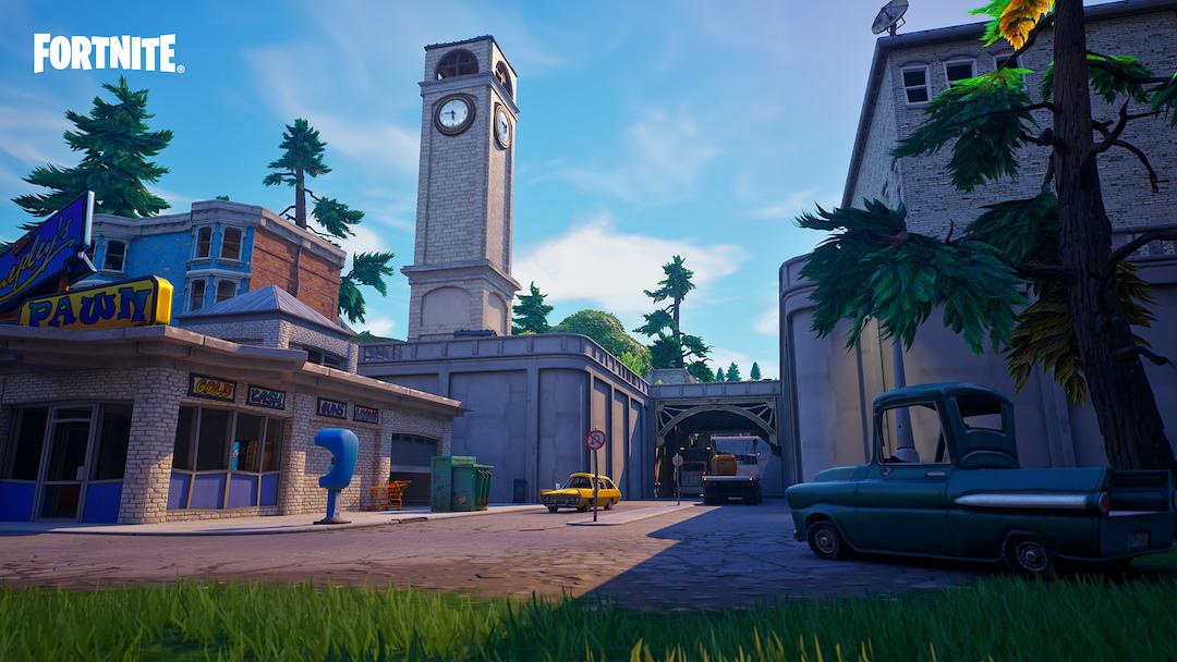 Tilted Towers in 'Fortnite'