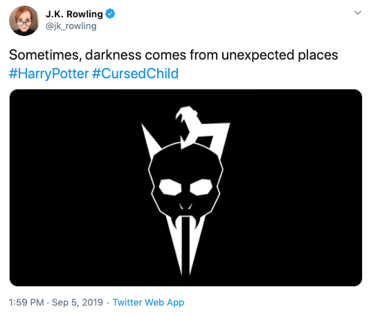 jk rowling cursed child tweet