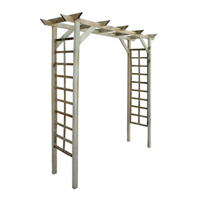 Cerland Luna Flat Wooden Garden Arch - 2.1m - Pressure Treated