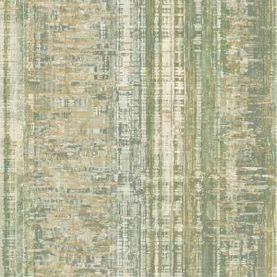 Grandeco Armana Textured Vertical Stone Effect Wallpaper, Green