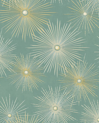 Starburst Geo Mid Century Peel and Stick Wallpaper