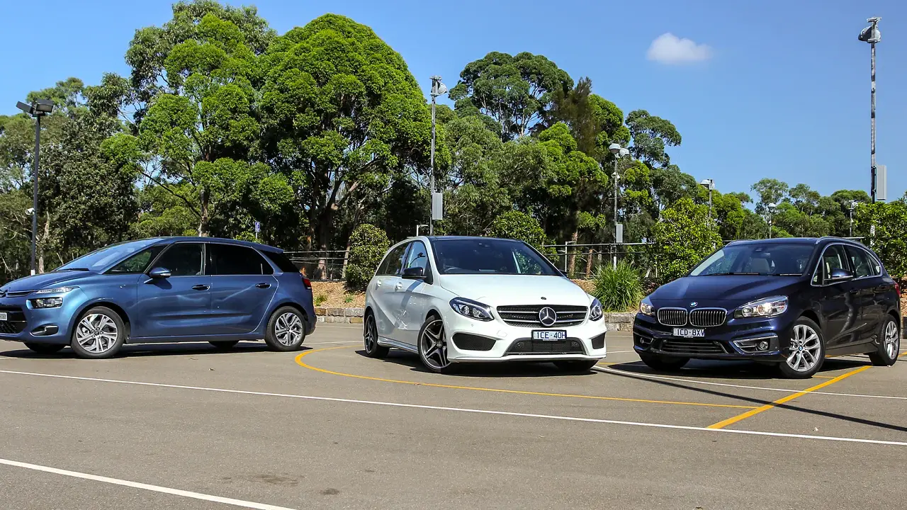 BMW 2 Series Active Tourer v Mercedes-Benz B-Class v Citroen C4 Picasso : Comparison review