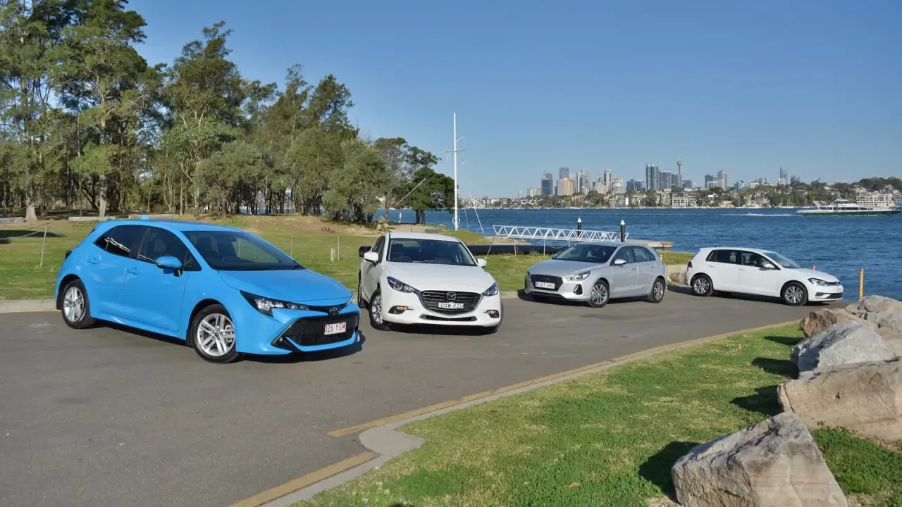 Battle of the hatchbacks: Corolla, Mazda3, i30 and Golf compared
