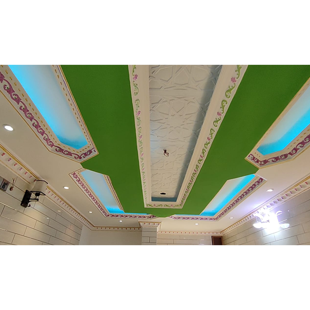 Gypsum Ceiling Design Full Ceiling - White - CL-F 1