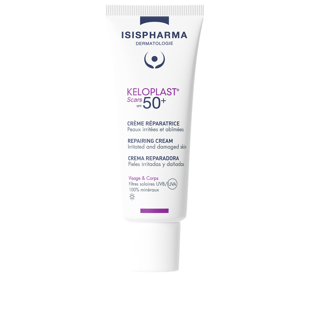 Crema reparatoare Keloplast Scars SPF 50+, 40 ml, Isispharma