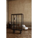 GUBI Private vitrine, black / brown stained oak, decoration image