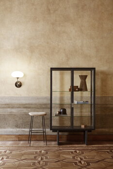 GUBI Private vitrine, black / brown stained oak, decoration image