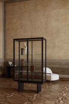 GUBI Private vitrine, black / brown stained oak, decoration image