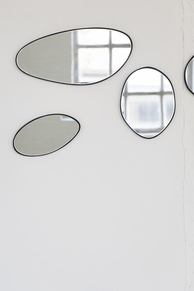 Wall mirrors, Marie mirror, C, black, Black