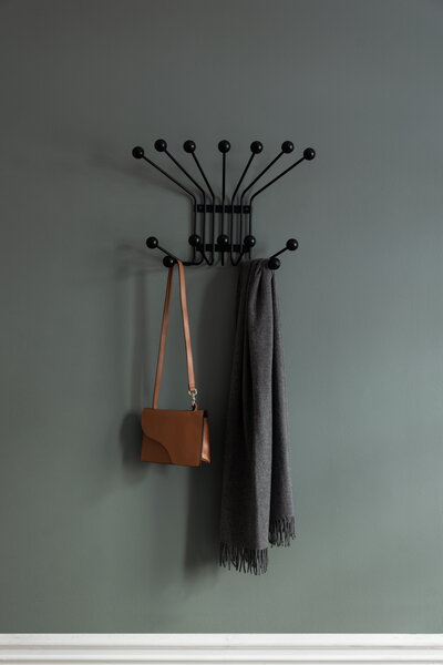 Wall coat racks, Bill coat rack, L, black, Black