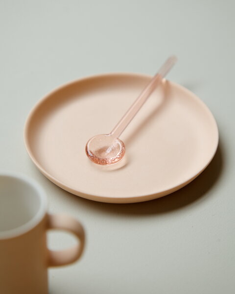 Serving, Nekku glass spoon, pink, Pink