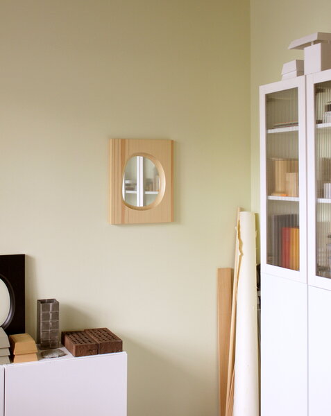 Wall mirrors, Knot wall mirror, pine, Natural