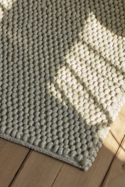 Wool rugs, Peas rug, soft grey, Gray