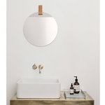 ferm LIVING Enter mirror, large, brown, extra image