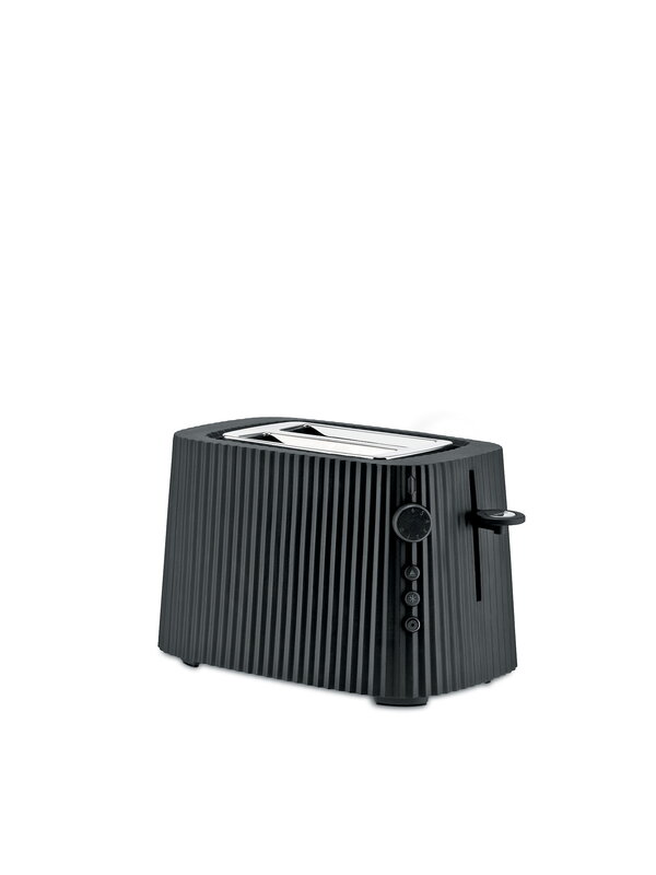 Toaster, Plissé Set aus Toaster und Wasserkocher, 1,7 l, Schwarz, Schwarz